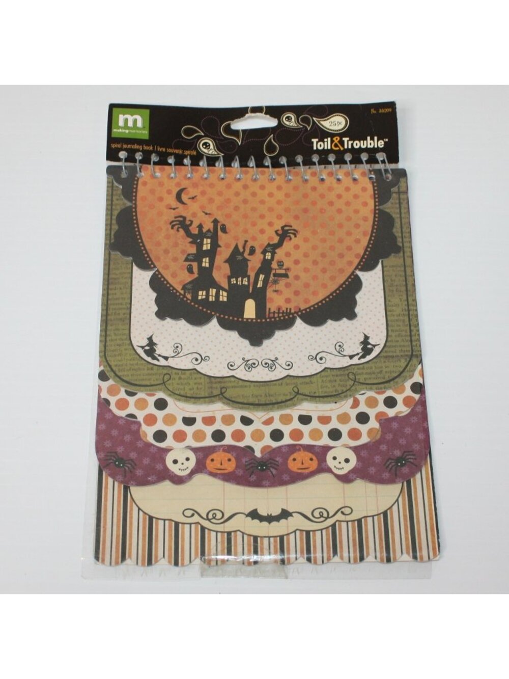Making Memories Toil & Trouble 25pc Spiral Journaling Book Halloween Scrapbook